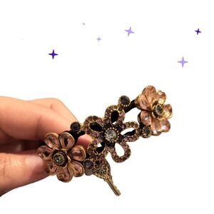 Betsey Johnson Flower Hinged Bracelet